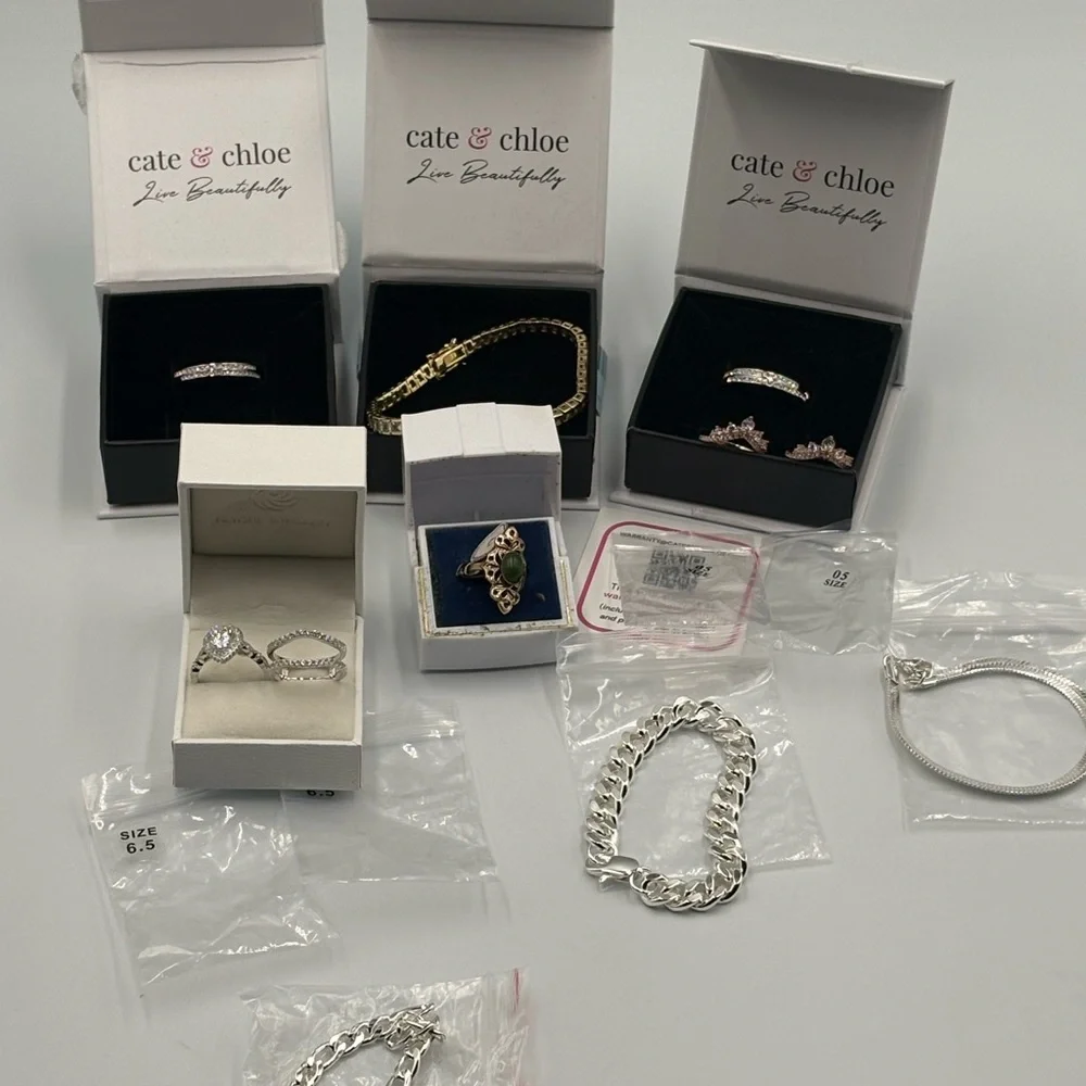 Mixed Fashion Jewelry Lot Cate & Chloe Rings Bracelets CZ